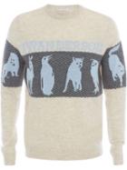Jw Anderson Animal Jacquard Sweater - Neutrals