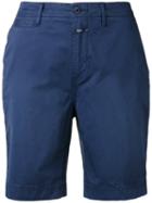 Closed - Chino Shorts - Women - Cotton/spandex/elastane - 30, Blue, Cotton/spandex/elastane