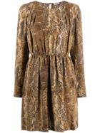 Liu Jo Snake Print Dress - Neutrals