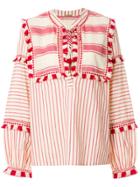 Dodo Bar Or Stripe And Tassel Detailed Blouse - Nude & Neutrals