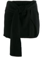 Jacquemus Knotted Skirt - Black