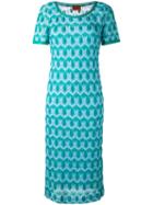Missoni - Crochet Knit Dress - Women - Silk/polyester/spandex/elastane/rayon - 42, Blue, Silk/polyester/spandex/elastane/rayon