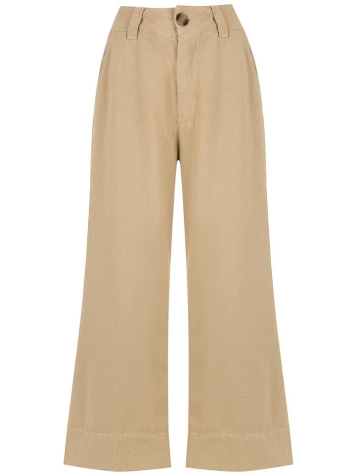 Osklen Cropped Trousers - Neutrals