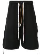 Maison Mihara Yasuhiro Measuring Tape Track Shorts - Black