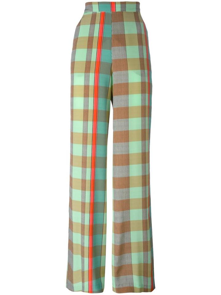 Etro Checked Trousers, Women's, Size: 40, Silk