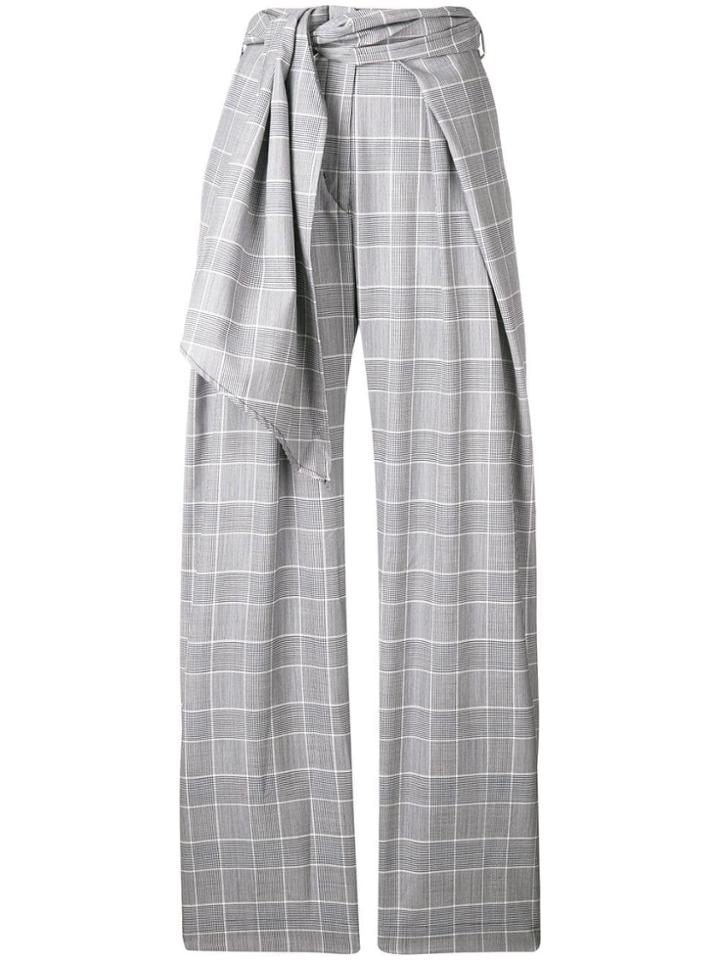 Christian Wijnants Glen Check Trousers - Blue