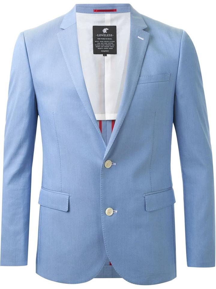 Loveless Classic Blazer, Men's, Size: L, Blue, Nylon/polyurethane/tencel