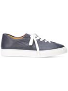 Soloviere Contrast Lace Sneakers - Blue