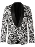 Christian Pellizzari Brocade Smoking Jacket - Black