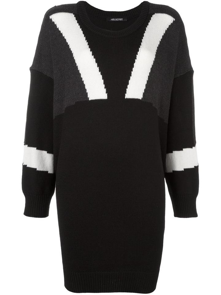 Neil Barrett Oversized Jumper, Women's, Size: Xs, Blue, Wool