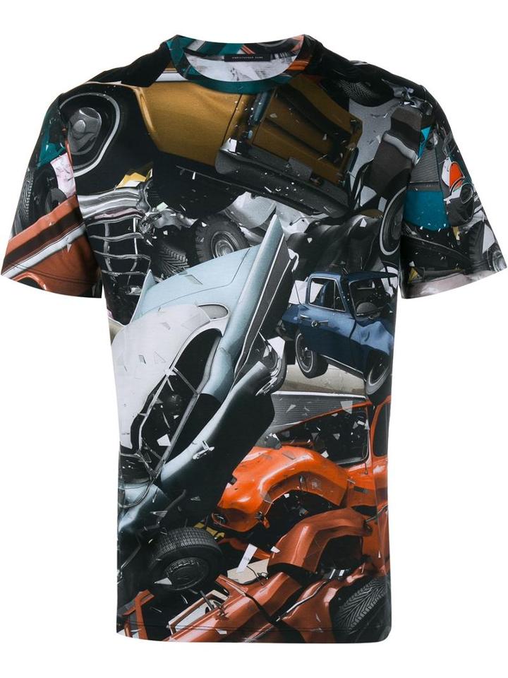 Christopher Kane Car Crash Print T-shirt, Men's, Size: Xl, Cotton