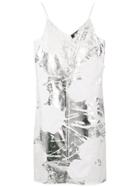 Calvin Klein 205w39nyc Foil And Lace Dress - White