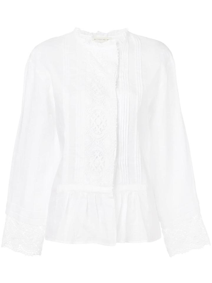 Etro Lace Panel Blouse - White