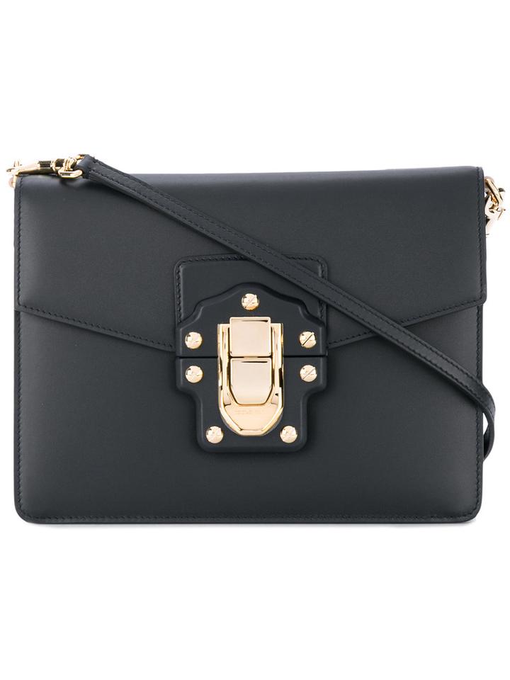 Lucia Shoulder Bag - Women - Leather - One Size, Blue, Leather, Dolce & Gabbana