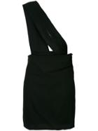 Comme Des Garçons Vintage One Shoulder Strap Dress - Black