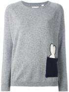 Chinti And Parker 'miffy Peek' Jumper, Women's, Size: Xs, Grey, Cashmere