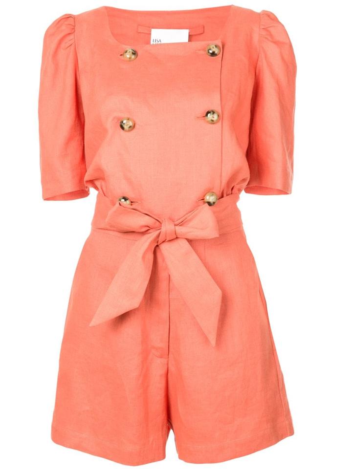 Lisa Marie Fernandez Diana Playsuit - Orange
