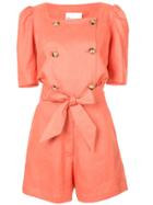Lisa Marie Fernandez Diana Playsuit - Orange