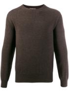 N.peal The Oxford Round Neck Sweater - Brown