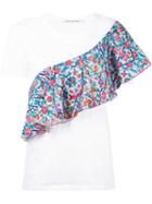 Miahatami - Floral Panel T-shirt - Women - Cotton - 42, White, Cotton