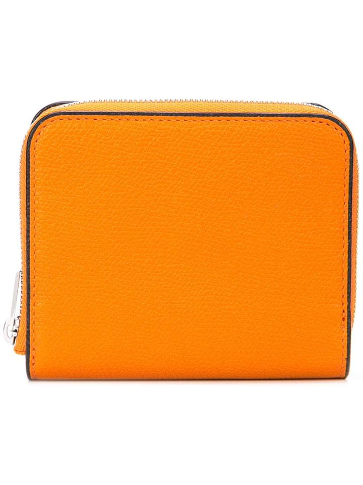 Valextra Ziparound Wallet - Orange