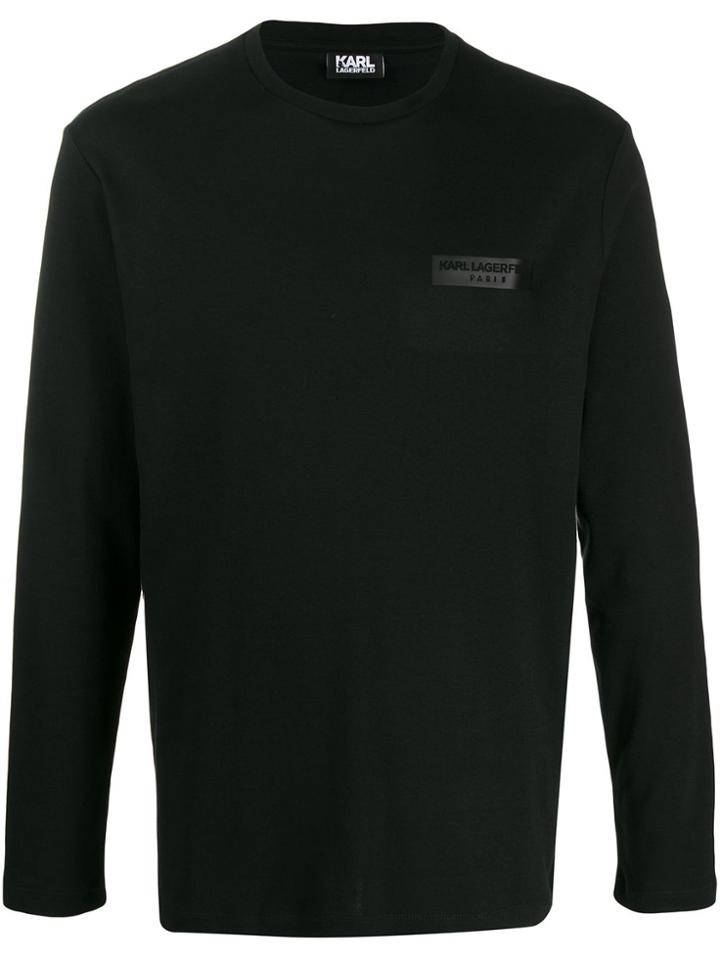 Karl Lagerfeld Logo Print Sweater - Black