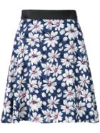 Guild Prime Daisy Print Skirt, Women's, Size: 36, Blue, Polyester