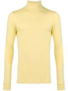 Raf Simons Turtle-neck Fitted Top - Yellow