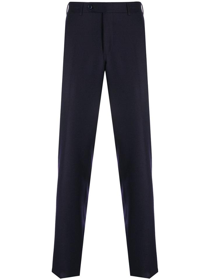 Canali Formal Suit Trousers - Purple