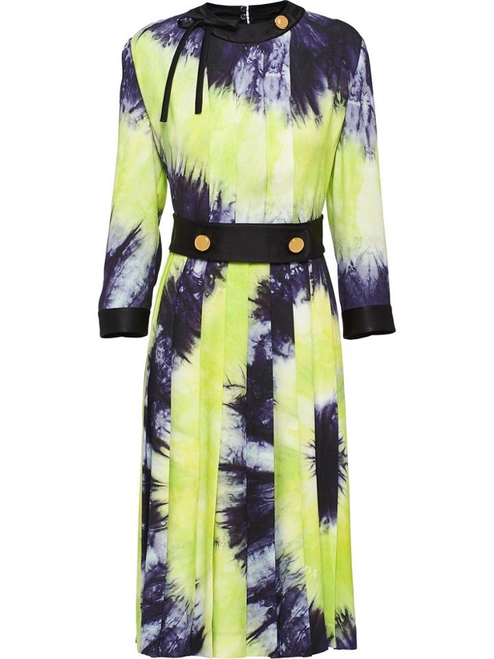 Prada Sable Chemisier Dress - Yellow