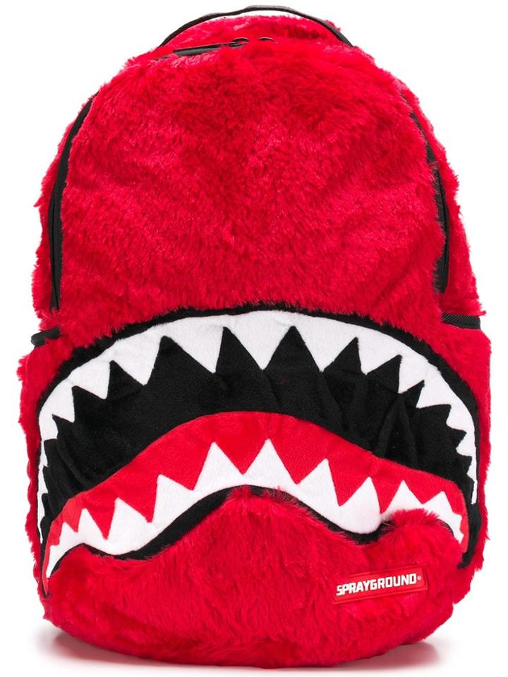 Sprayground Shark Fur Backpack - Red