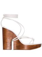 Jacquemus Strappy Wedge Sandals - White