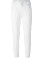 Eleventy Track Pants, Women's, Size: M, White, Cotton/nylon