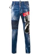 Dsquared2 Dean Vicious Skater Jeans - Blue