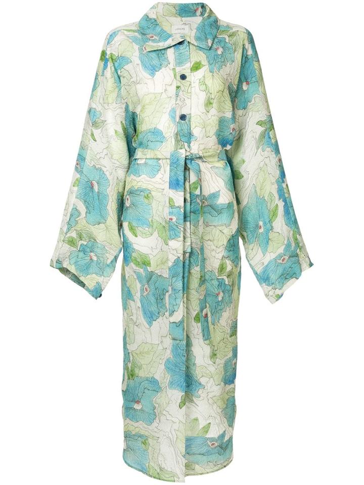 Lemaire Floral Print Shirt Dress - Multicolour