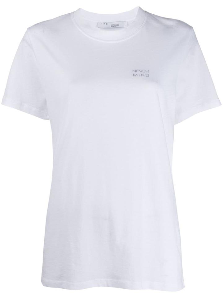 Iro Nelkar Printed Slogan T-shirt - White