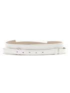 Reinaldo Lourenço Leather Belt - White