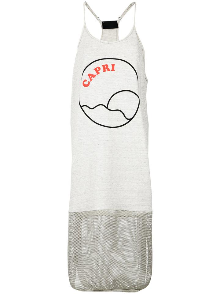 Andrea Bogosian Printed Midi Dress - Grey