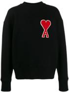 Ami Paris Ami Coeur Patch Sweatshirt - Black