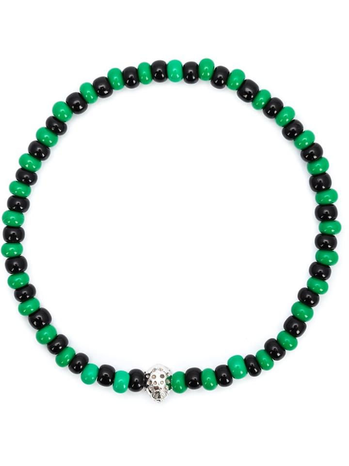 Luis Morais Mini Lady Bug Beaded Bracelet - Green