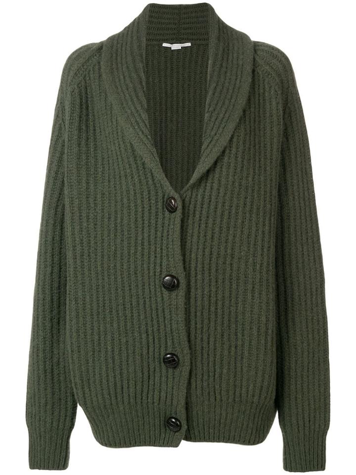 Stella Mccartney Chunky Ribbed Cardigan - Green