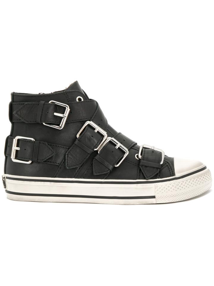 Ash Verso Buckle Sneakers - Black