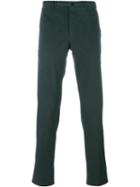 Incotex Chino Trousers, Men's, Size: 48, Green, Cotton/spandex/elastane