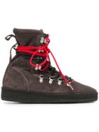 Represent Represent Fw18156 Grey Suede Leather/fur/exotic
