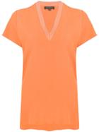 Antonelli V-neck T-shirt - Orange