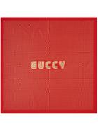 Gucci Guccy Silk Scarf - Red