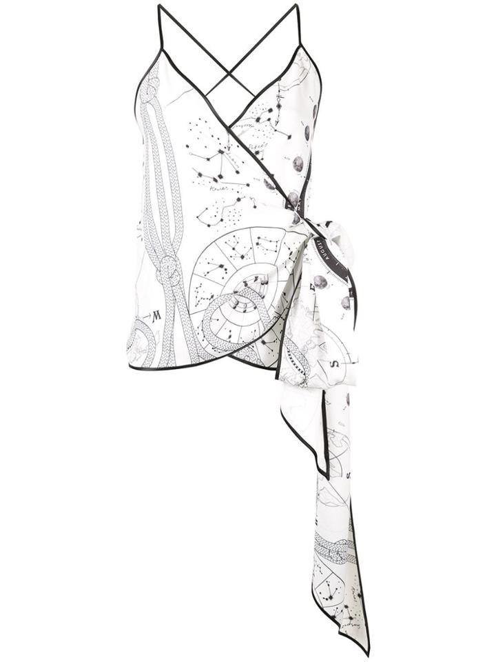 Camilla And Marc Leta Cami Wrap Dress - White