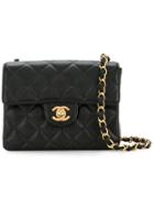 Chanel Vintage Chain Shoulder Bag - Black