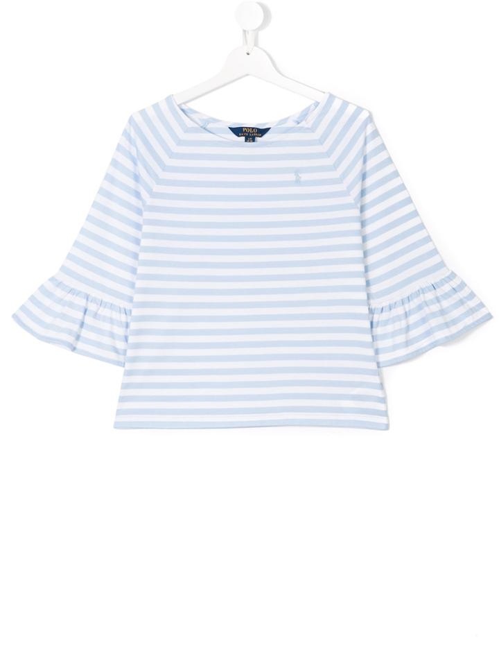 Ralph Lauren Kids Teen Striped Blouse - Blue