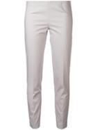 Brunello Cucinelli Slim-fit Trousers, Women's, Size: 48, Nude/neutrals, Cotton/spandex/elastane